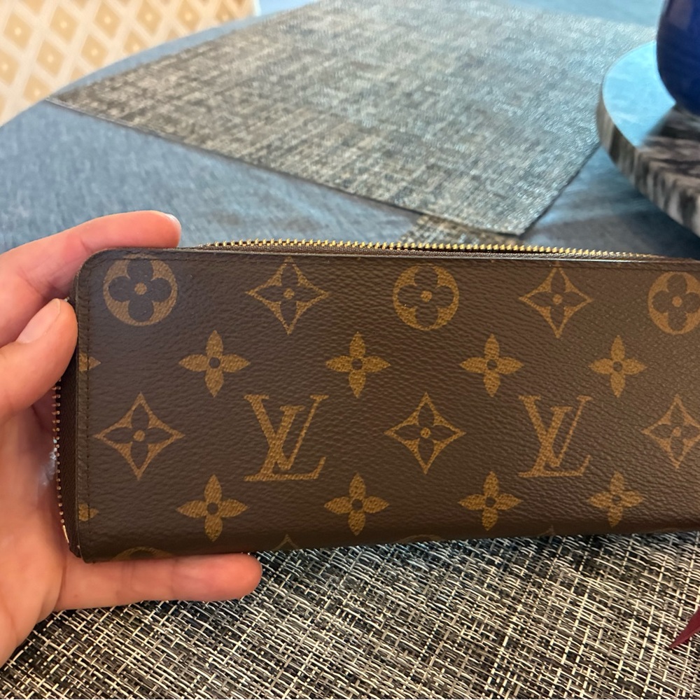 Louis Vuitton Brown Monogram Zip Wallet